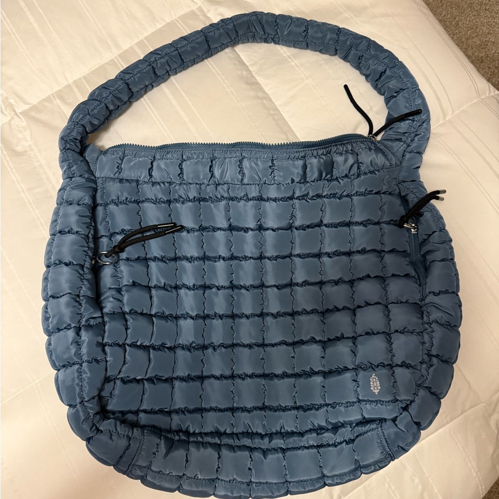 FP Movement by Free People Blue Quilted Tote Bag